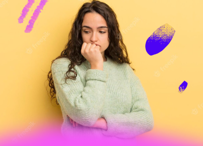 Mujer preocupada por su salud y el VPH